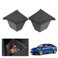 GAFAT Cutie Organizatoare Portbagaj Tesla Model Y - Set Compartimente de Depozitare TPE Impermeabile cu Capac de Pluș, Modele 2021-2024 (2 buc) 1
