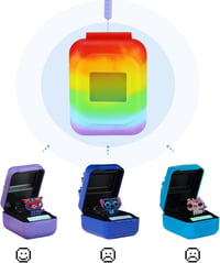 Husă Gaga city din silicon pentru animalul de companie digital Bitzee - Roz, portabilă cu mâner - Husă de protecție compatibilă cu modelul 2023 2
