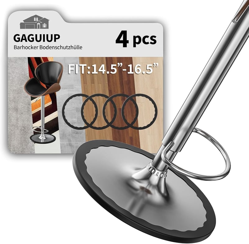 GAGUIUP Bárszék Lábvédő Szilikon 2db - Csúszásgátló Padlóvédő Fa Padlóhoz, Karcolásmentes, Zajmentes, Nyújtható 37-42cm Széktalp Átmérőhöz