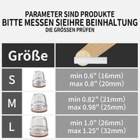 GAGUIUP Filc Bútorlábvédő Kerek Székekhez - Automata Kapcsolóval, Padlóvédő Sapka Ágyhoz, Székhez, Bárszékhez, Kemény Fapadlóra 5