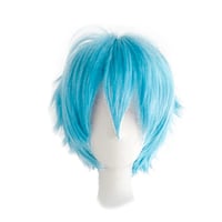 Gairyan svetlomodrá krátka rovná cosplay parochňa unisex pre ženy a mužov, doplnok na halloweensky karneval, anime kostým a párty 2
