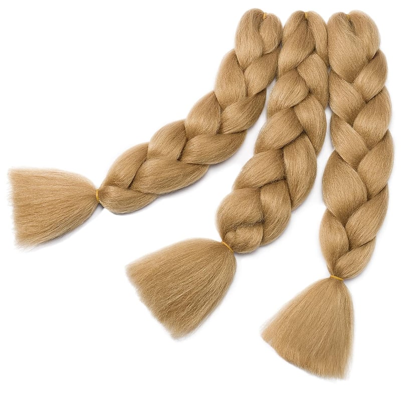 Gairyan Jumbo Braid Extensions 60cm Szintetikus Fonási Haj 3 csomag 300g