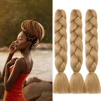 Gairyan Jumbo Braid Extensions 60cm Szintetikus Fonási Haj 3 csomag 300g 1