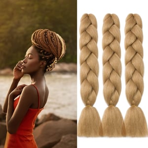 Gairyan Jumbo Braid Extensions 60cm Szintetikus Fonási Haj 3 csomag 300g