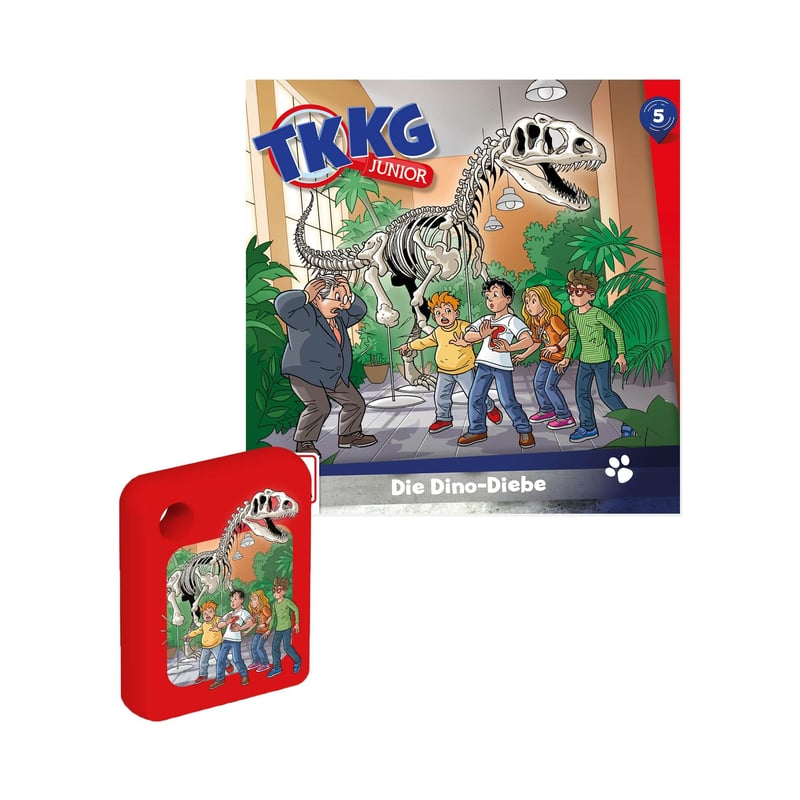 Galakto Audio Token TKKG Junior 5. epizóda: Dinosaurusí zlodeji – Detská audiokniha od 4 rokov, dĺžka cca 59 minút, modrá