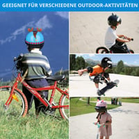 Detská cyklistická prilba Galatée s mačacím motívom, teplým šálom a šiltom, prilba na BMX, kolobežku, korčule a skateboard 46 – 52 cm 7