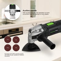 GALAX PRO 400W Multifunkciós Rezgőszerszám 6 Sebességgel és 30 Tartozékkal 6
