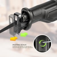 Fierăstrău sabie GALAX PRO 710W cu viteză reglabilă pentru demolări, renovări și tăierea lemnului, metalului și a țevilor 4
