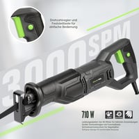 Fierăstrău sabie GALAX PRO 710W cu viteză reglabilă pentru demolări, renovări și tăierea lemnului, metalului și a țevilor 3