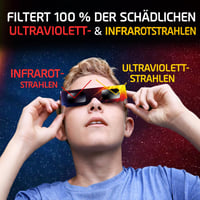 Galaxium okuliare na zatmenie slnka, balenie 6 ks, certifikované ochranné okuliare ISO 12312-2 na zatmenie slnka 2026 5