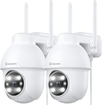 GALAYOU 2K PTZ WiFi Kültéri Biztonsági Kamera Szett (2db) - Színes Éjjellátó, Kétirányú Hang, Alexa Kompatibilis, Okostelefonról Vezérelhető 1