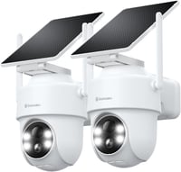 GALAYOU R1 Kültéri Biztonsági Kamera Szett, 2K PTZ Napelemes WiFi Kamera, 350° Forgatható, PIR Mozgásérzékelő, Színes Éjjellátó, IP65 Vízáll 1