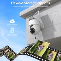 GALAYOU R1 Kültéri Biztonsági Kamera - 2K PTZ WiFi Megfigyelő Kamera Napelemes Akkumulátorral, PIR Mozgásérzékelővel, IP65 Vízálló, Színes É 7