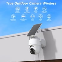 GALAYOU R1 Kültéri Biztonsági Kamera - 2K PTZ WiFi Megfigyelő Kamera Napelemes Akkumulátorral, PIR Mozgásérzékelővel, IP65 Vízálló, Színes É 2