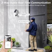 GALAYOU R1 Kültéri Biztonsági Kamera - 2K PTZ WiFi Megfigyelő Kamera Napelemes Akkumulátorral, PIR Mozgásérzékelővel, IP65 Vízálló, Színes É 9