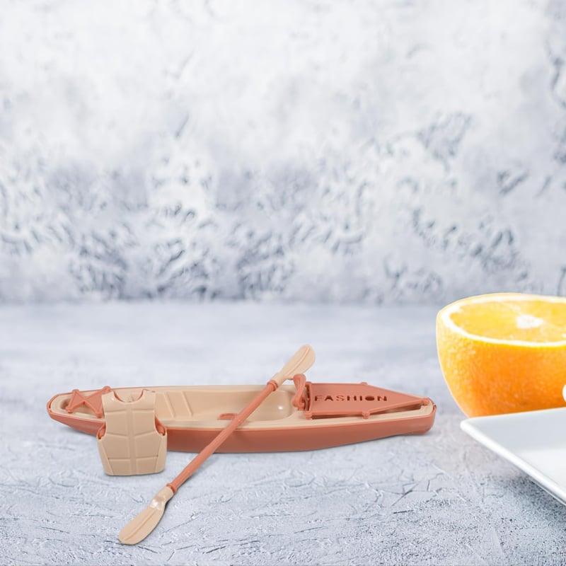 GALPADA Kajak Játék Szett 19,5 cm Evezős Csónak Tortadekoráció Gyerekeknek