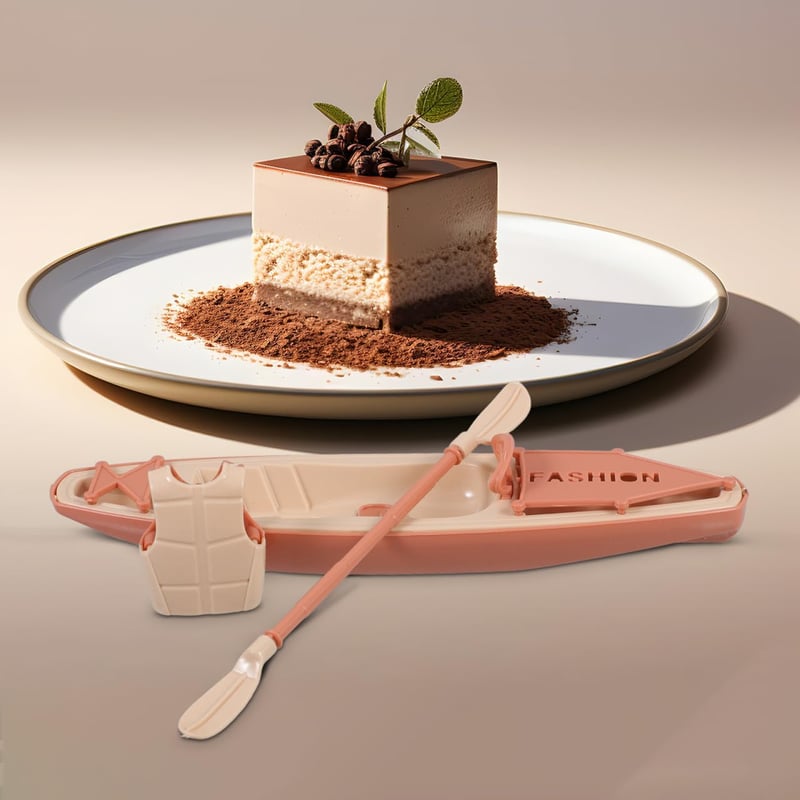 GALPADA Kajak Játék Szett 19,5 cm Evezős Csónak Tortadekoráció Gyerekeknek