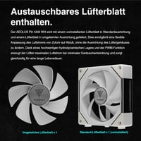 GAMDIAS AEOLUS P2 120mm PWM-ARGB PC ventilátor cserélhető lapátokkal 6