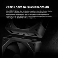 GAMDIAS AEOLUS P2 120mm PWM-ARGB PC ventilátor cserélhető lapátokkal 3
