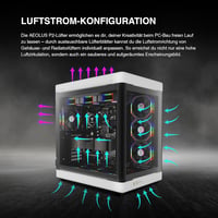 GAMDIAS AEOLUS P2 120mm PWM-ARGB PC ventilátor cserélhető lapátokkal 6
