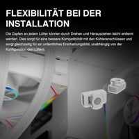 GAMDIAS AEOLUS P2 120mm PWM-ARGB PC ventilátor cserélhető lapátokkal 9