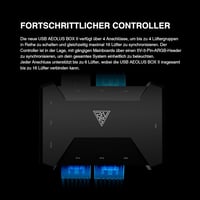 GAMDIAS AEOLUS P2 120mm PWM-ARGB PC ventilátor cserélhető lapátokkal 9