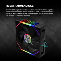 GAMDIAS AEOLUS P2 120mm PWM-ARGB PC ventilátor cserélhető lapátokkal 7