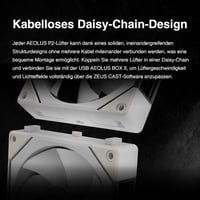 GAMDIAS AEOLUS P2 120mm PWM-ARGB PC ventilátor cserélhető lapátokkal 3
