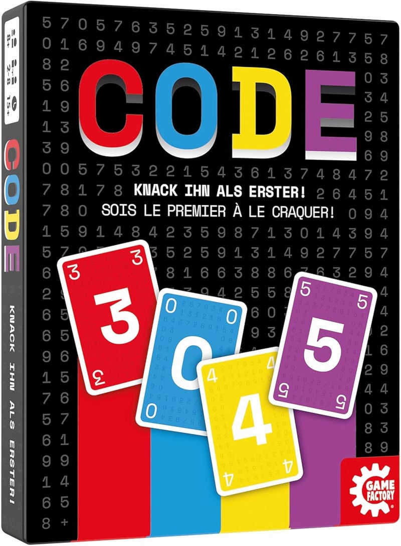 Game Factory Code Kártyajáték - Szórakoztató Társasjáték 2-8 Játékos Részére, 8 Éves Kortól, Családi és Baráti Összejövetelekre