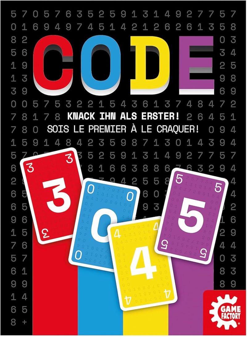 Game Factory Code Kártyajáték - Szórakoztató Társasjáték 2-8 Játékos Részére, 8 Éves Kortól, Családi és Baráti Összejövetelekre