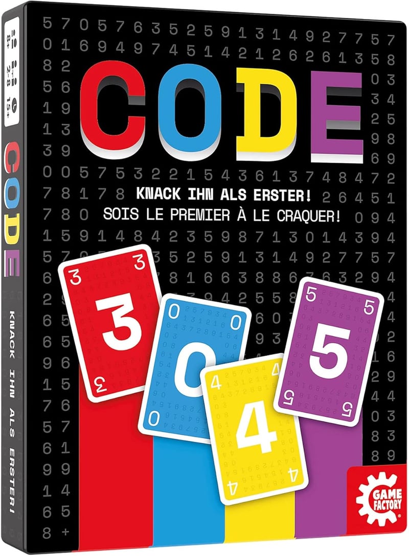 Game Factory Code Kártyajáték - Szórakoztató Társasjáték 2-8 Játékos Részére, 8 Éves Kortól, Családi és Baráti Összejövetelekre
