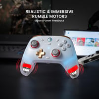 GameSir Cyclone 2 Vezeték Nélküli Gaming Kontroller - TMR Elektromágneses Joystick, Hall Effekt Trigger, Switch/PC/iOS/Android/Steam Kompati 5