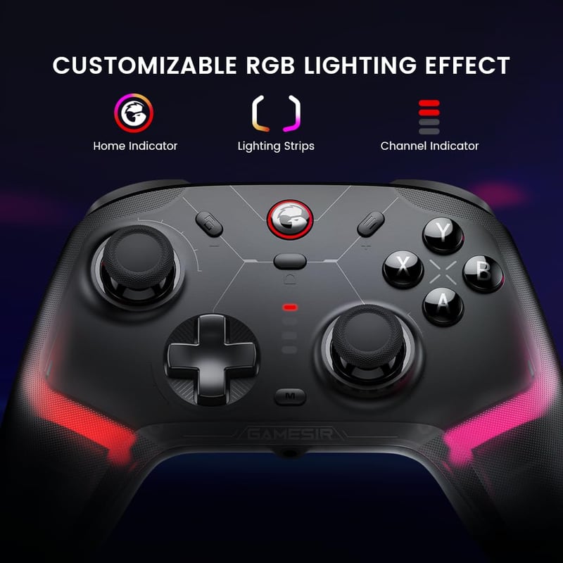 GameSir Cyclone 2 Vezeték Nélküli Gaming Kontroller - TMR Elektromágneses Joystick, Hall Effekt Trigger, Switch/PC/iOS/Android/Steam Kompati