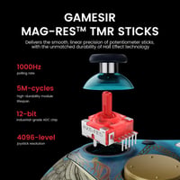 Herný ovládač GameSir G7 Pro 1000 Hz s nabíjacou stanicou – Xbox Series X|S, Xbox One, Windows 10/11 a Android – TMR joystick, nastaviteľné spúšte, 4 programovateľné tlačidlá – WUCHANG: Fallen Feathers 3