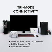 GameSir G7 Pro 1000Hz Xbox és Android kontroller töltőállomással - Mech White 2