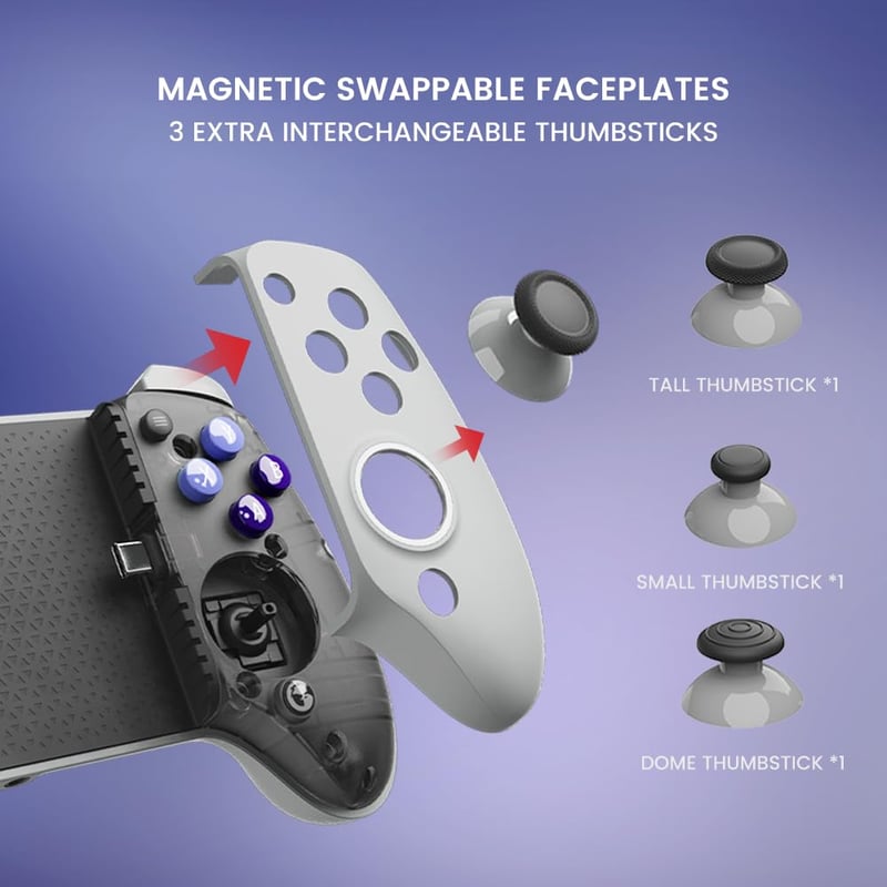 GameSir G8 Galileo USB-C Mobilgamepad Hall Effect Joystick Triggerrel