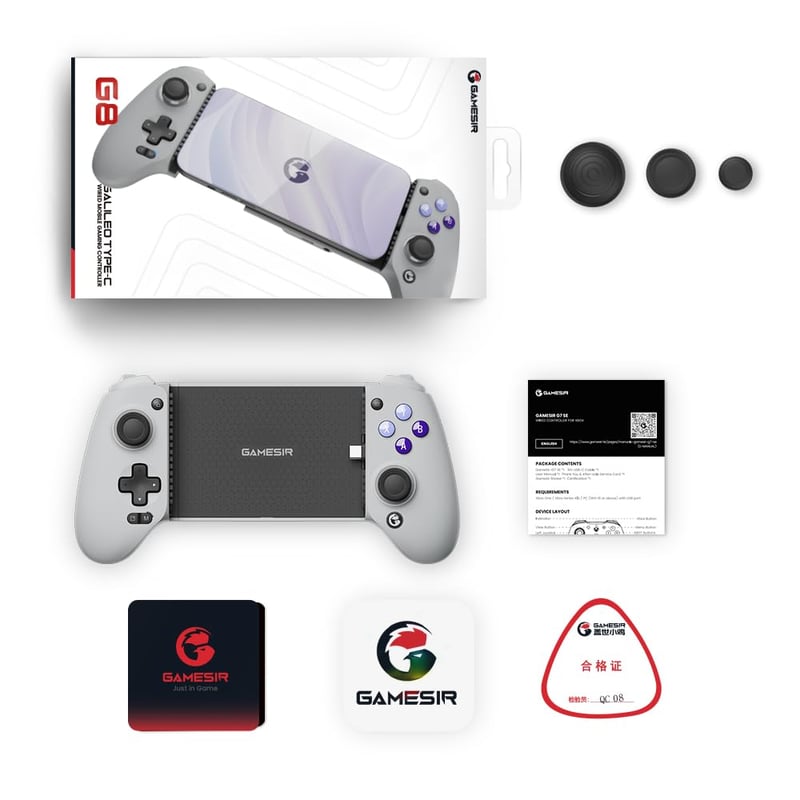 GameSir G8 Galileo USB-C Mobilgamepad Hall Effect Joystick Triggerrel