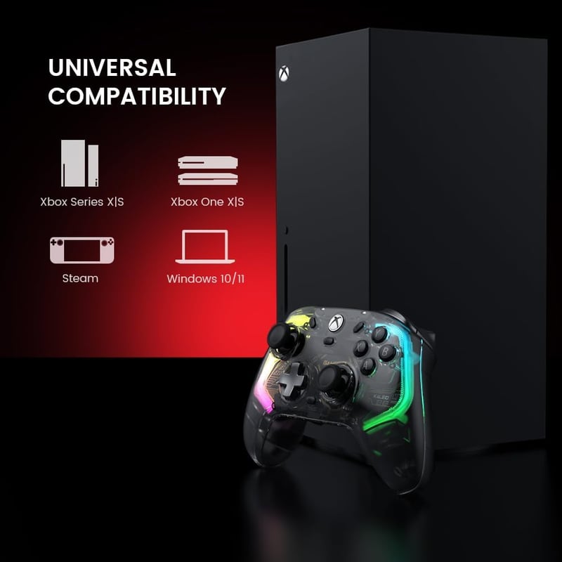GameSir Kaleid Átlátszó Vezetékes Kontroller Xbox Series X|S, Xbox One, PC-hez Hall Effect Joystick