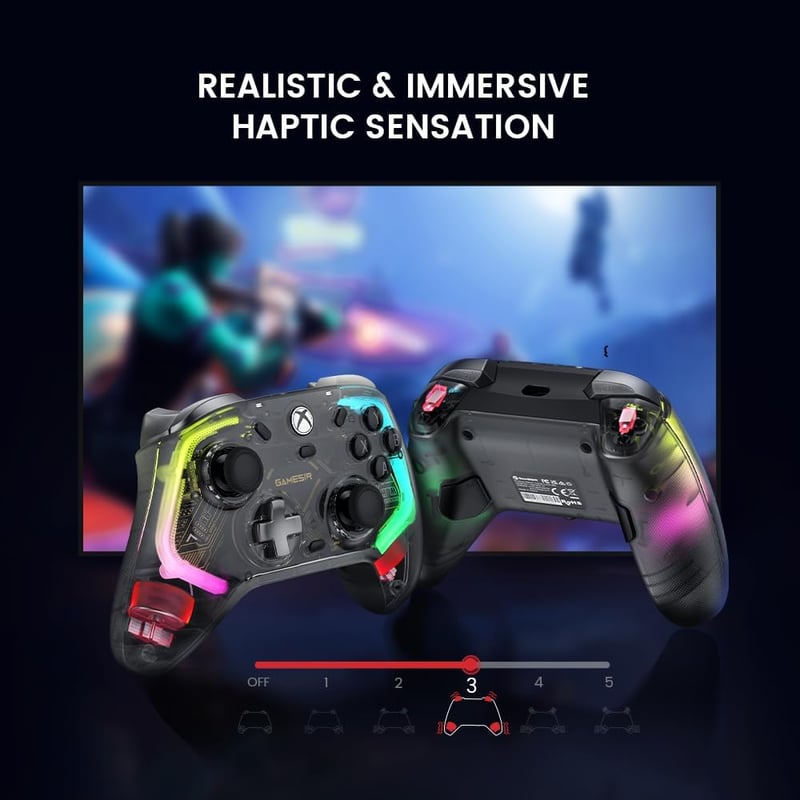 GameSir Kaleid Átlátszó Vezetékes Kontroller Xbox Series X|S, Xbox One, PC-hez Hall Effect Joystick