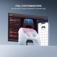 GameSir Super Nova vezeték nélküli kontroller töltőállomással – Whipped Pink 6