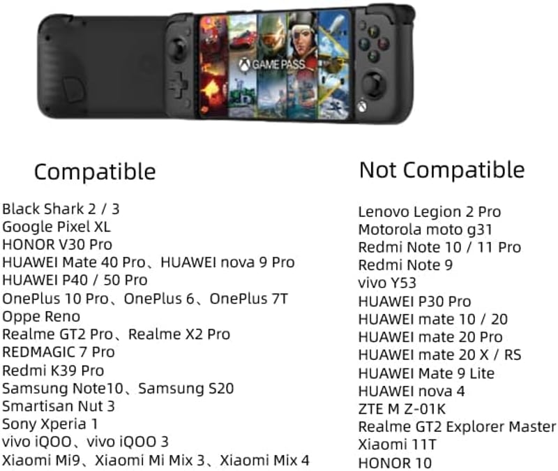 GameSir X2 Pro Android Mobil Játékvezérlő Type-C (100-179mm) - xCloud, Stadia, Luna, Apex Kompatibilis - 1 Hónap Xbox Game Pass Ultimate - T