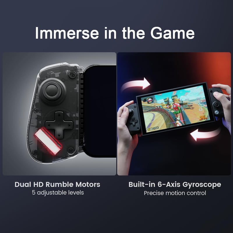 GameSir X5s Bluetooth Wireless Gaming Controller Switch 2/Android/iOS/PC Hall Effect Joystick