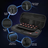 Gamorek Nintendo Switch 2 Hordtáska 24 Játékkártya Tárolóval és Zubehör Rekeszekkel 3