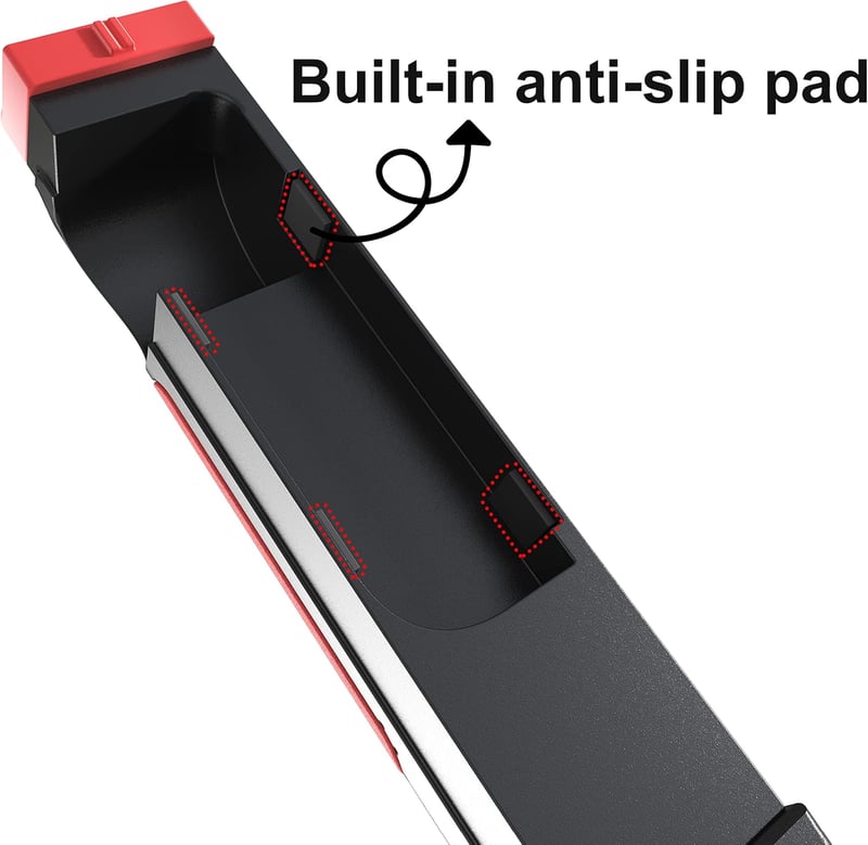 GAMSURFING Játék Fegyver Kontroller Nintendo Switch/OLED Lövöldözős Játékokhoz - Ergonomikus, Csúszásgátló Kialakítás, Fekete