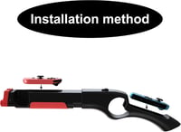 GAMSURFING Játék Fegyver Kontroller Nintendo Switch/OLED Lövöldözős Játékokhoz - Ergonomikus, Csúszásgátló Kialakítás, Fekete 4