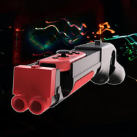 GAMSURFING Játék Fegyver Kontroller Nintendo Switch/OLED Lövöldözős Játékokhoz - Ergonomikus, Csúszásgátló Kialakítás, Fekete 2