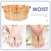 GANAZONO Fa Lábfürdő Vödör Pedikűr Masszázs Spa Fürdőhöz 5