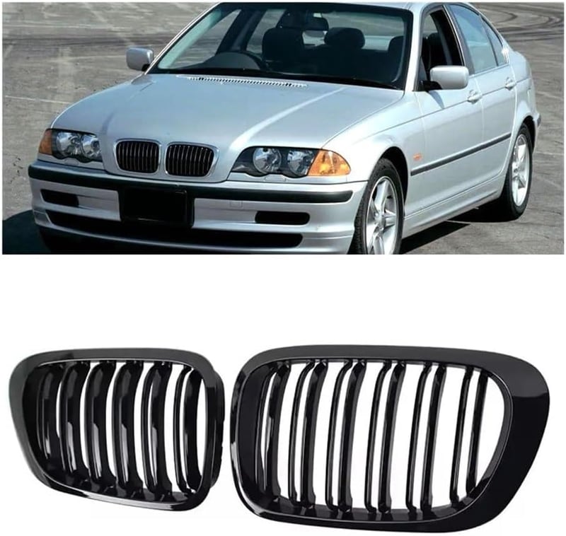 Gangying BMW E46 3-as sorozat fekete vesefém rács 318i 320i 325i 330i - E46 4D 1999-2001
