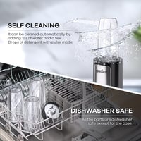 Ganiza 900 W személyi turmixgép 3 BPA-mentes kulacssal (1×700 ml + 2×500 ml), rozsdamentes acél pengék 6