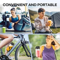 Ganiza 900 W személyi turmixgép 3 BPA-mentes kulacssal (1×700 ml + 2×500 ml), rozsdamentes acél pengék 8